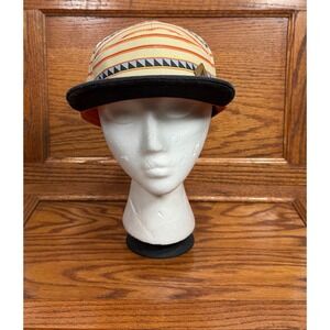 City Hunter USA‎ 5 Panel Snapback Hat Southwestern Geometric Pattern Black Brim